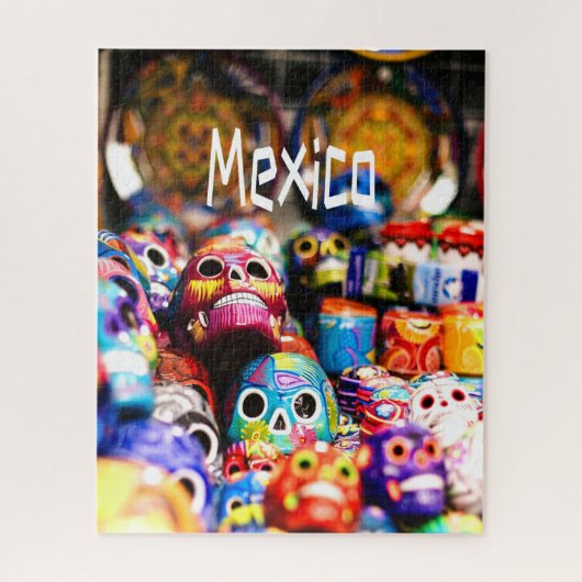 Mexico Colorful Bright skulls Legpuzzel (Verticaal)