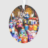 Mexico Colorful Bright skulls Ornament (voorkant)