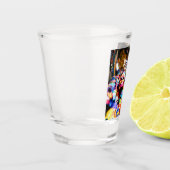 Mexico Colorful Bright skulls Shot Glas (Links)