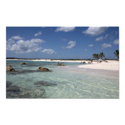 Mexico, Cozumel, Punta Morena, de oostkust Foto Afdruk (Voorkant)