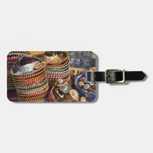 Mexico, Cozumel. Souvenirs in Isla de Cozumel Bagagelabel (Voorkant horizontaal)