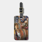 Mexico, Cozumel. Souvenirs in Isla de Cozumel Bagagelabel (Voorkant verticaal)