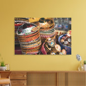 Mexico, Cozumel. Souvenirs in Isla de Cozumel Canvas Afdruk (Insitu (Woonkamer))