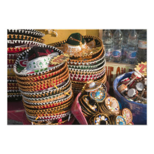 Mexico, Cozumel. Souvenirs in Isla de Cozumel Foto Afdruk