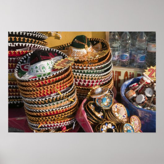 Mexico, Cozumel. Souvenirs in Isla de Cozumel Poster (Voorkant)