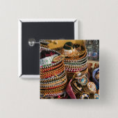 Mexico, Cozumel. Souvenirs in Isla de Cozumel Vierkante Button 5,1 Cm (Voorkant /achterkant)