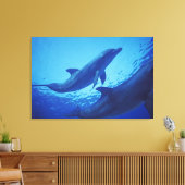 Mexico, Cozumel. Tuimelaar, Tursiops Canvas Afdruk (Insitu (Woonkamer))