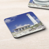 Mexico, Cozumel. Vuurtoren Punta Sur Celarain. Onderzetter (Linkerzijde)