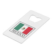 Mexico Creditkaart Flessenopener (Voorkant Gekanteld)
