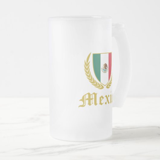 Mexico Crest Matglas Bierpul (Voorkant rechts)