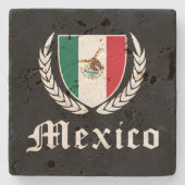 Mexico Crest Stenen Onderzetter (Voorkant)