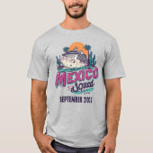 Mexico Cruise Bemanningsboot inschepings Douane Gr T-shirt (Voorkant)