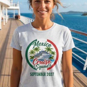 Mexico Cruise Bemanningsboot inschepings Douane Gr T-shirt