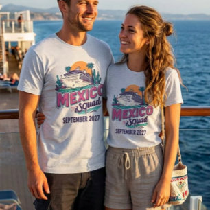 Mexico Cruise Bemanningsboot inschepingsgroep Aang T-shirt