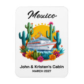 Mexico Cruise Schip Hutten Marker Magneet (Verticaal)