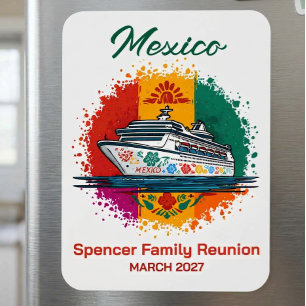 Mexico Cruise Ship Hutmarkering Magneet