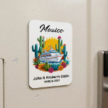 Mexico Cruise Ship Stateroom Marker Magneet<br><div class="desc">This design may be personalized in the area provided by changing the photo and/or text. Or it can be customized by clicking Personalize this Template and then choosing the click to customize further option and delete or change the color of the background, add text, change the text color or style,...</div>