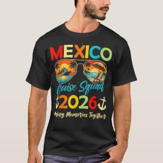 Mexico Cruise Squad 2026 Zomer Vakantie Matching T-shirt