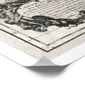 Mexico Cuba en Amerika Map 1703 Poster (Hoek)