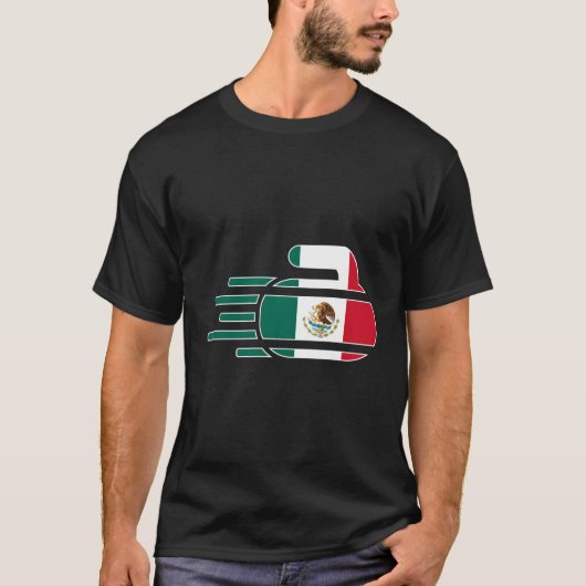 Mexico Curling Team Fans Jersey Mexicaanse Curler T-shirt (Voorkant)
