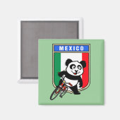 Mexico Cycling Panda Magneet (Voorkant / Achterkant)
