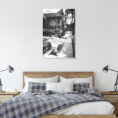 MEXICO, D.F., Mexico City, COYOACAN: Bench at Canvas Afdruk (Insitu (Slaapkamer))