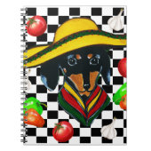 MEXICO DACHSHUND CHEF NOTITIEBOEK (Voorkant)