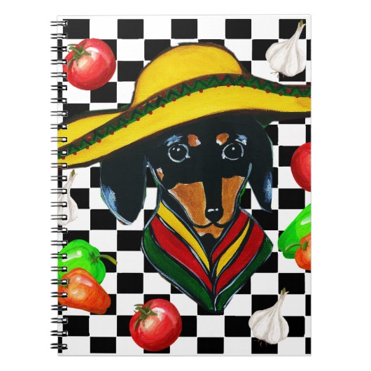 MEXICO DACHSHUND KOK NOTITIEBOEK (Voorkant)
