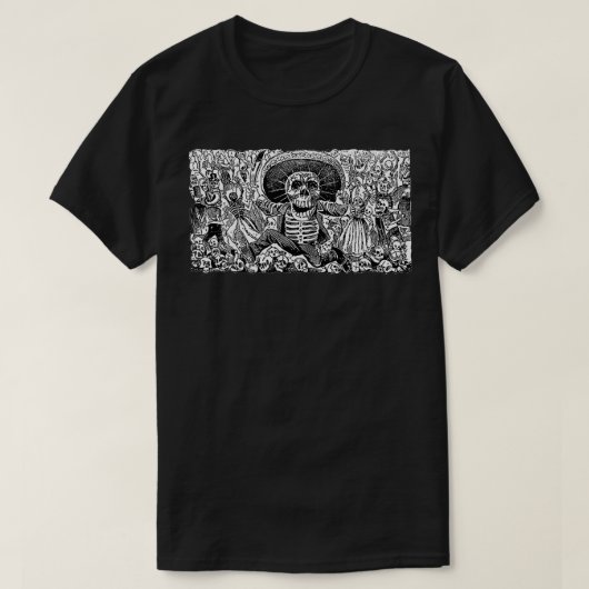 Mexico Dag van de Dode Calaveras Muertos T-shirt (Design voorkant)