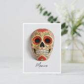 Mexico Dag van de Doden masker Briefkaart (Staand voorkant)