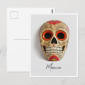 Mexico Dag van de Doden masker Briefkaart (Voorkant / Achterkant)