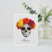 Mexico Dag van de Doden masker Briefkaart (Staand voorkant)