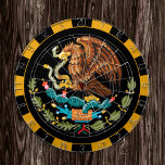 Mexico-dartboard en vlaggendonkerts/gameboard dartbord<br><div class="desc">Dartboard: Mexico & wapenschild,  Mexicaanse vlagdonker,  familieklepjes - hou van mijn land,  zomergames,  vakantie,  vaders dag,  verjaardagsfeest,  universiteitsstudenten/sportfans</div>