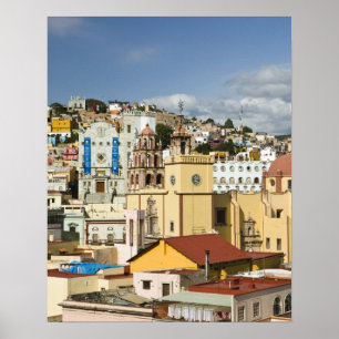 Mexico, deelstaat Guanajuato, Guanajuato. Basilica Poster