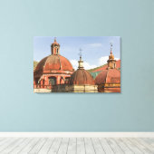 Mexico, deelstaat Guanajuato, Guanajuato. Templo d Canvas Afdruk (Insitu (Houten vloer))