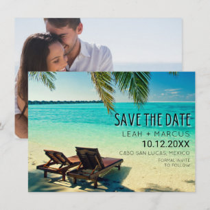 Mexico Destination Beach Wedding Save the Date