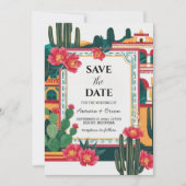 Mexico Destination Wedding Bewaar de datums Kaart (Voorkant)