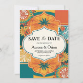 Mexico Destination Wedding Bewaar de datums Kaart (Voorkant)