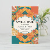 Mexico Destination Wedding Bewaar de datums Kaart (Staand voorkant)