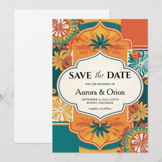 Mexico Destination Wedding Bewaar de datums Kaart (Voorkant / Achterkant)