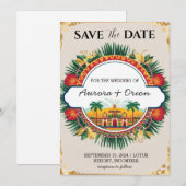 Mexico Destination Wedding Bewaar de datums Kaart (Voorkant / Achterkant)