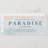 Mexico Destination Wedding Boarding Pass Kaart (Achterkant)