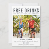 Mexico Destination Wedding Foto Save The Date (Voorkant)