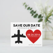 Mexico Destination Wedding Save Date Briefkaarten (Staand voorkant)