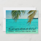Mexico Destination Wedding Sla de datum op Save The Date (Achterkant)