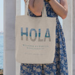 Mexico Destination Wedding Welcome Bag for Hotel Tote Bag<br><div class="desc">Bedankt dat je gasten naar je bruiloft zijn gekomen met deze mooie foto-typografie van het strand van HOLA in hun hotelkamer. Ze zullen zo blij zijn dat ze bij je zijn om je te horen zeggen dat ik in Mexico ben.</div>