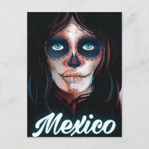 Mexico Dia van de Doden Vakantieposter Briefkaart