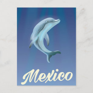 Mexico Dolfijn Reisposter Briefkaart