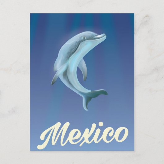 Mexico Dolfijn Reisposter Briefkaart (Voorkant)