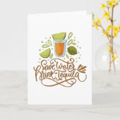 Mexico - Drink Tequila - licht Kaart (Gele Bloem)